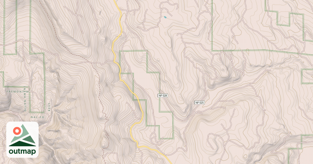 Map of BURNT CREEK SPUR