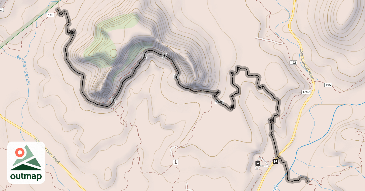 Map of Mescal Trail