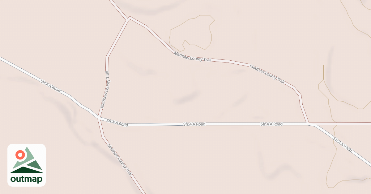 Map of Matthew Lourey State Trail