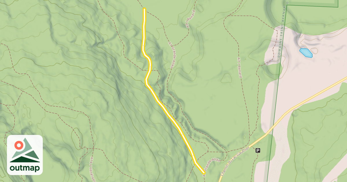 Map of A13 / Lièvre