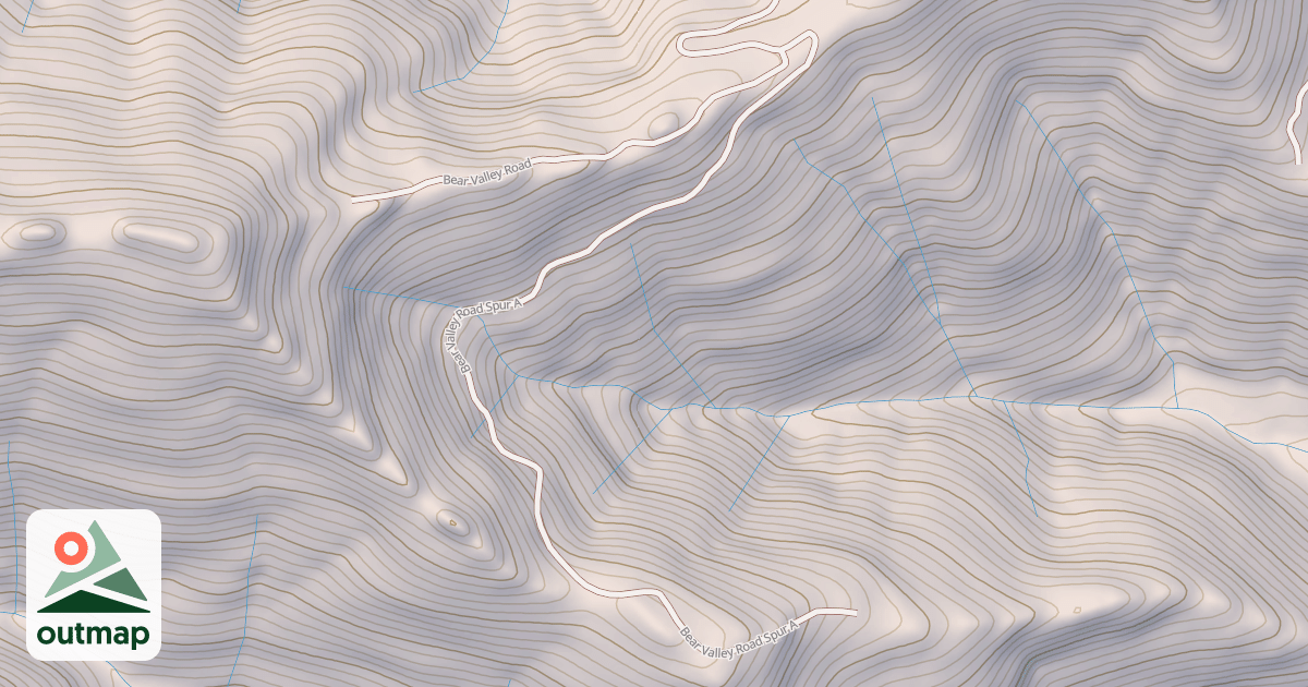 Map of BEAR VALLEY