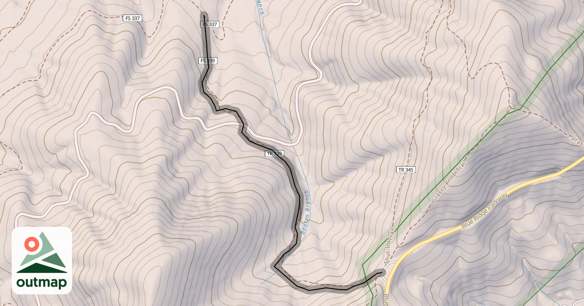 Map of Sleepy Gap Trail