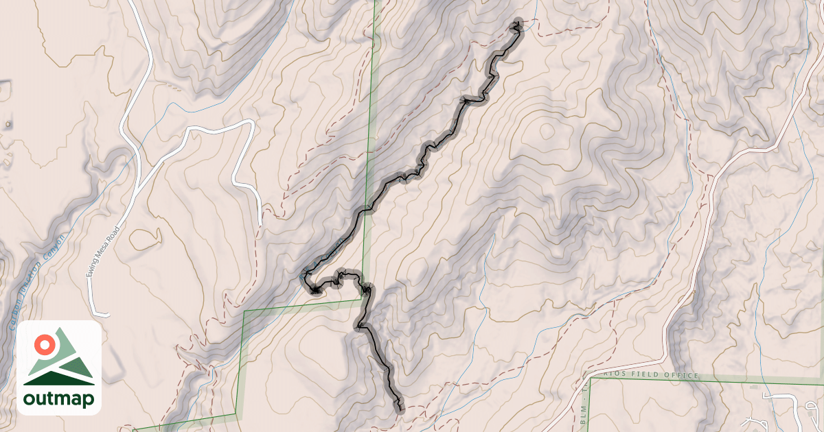 Map of Skull Rock Trail