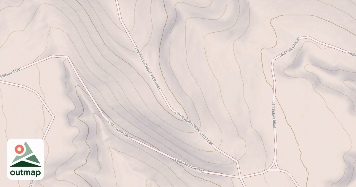 Map of COTTONWOOD DISPERSED B