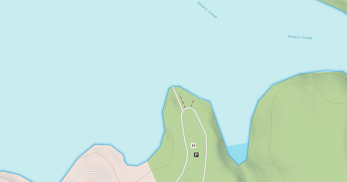 Map preview of COVE CREEK BOAT RAMP