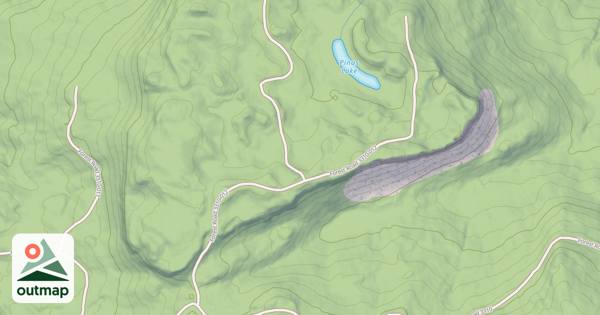 Map of PILLAR ROCK