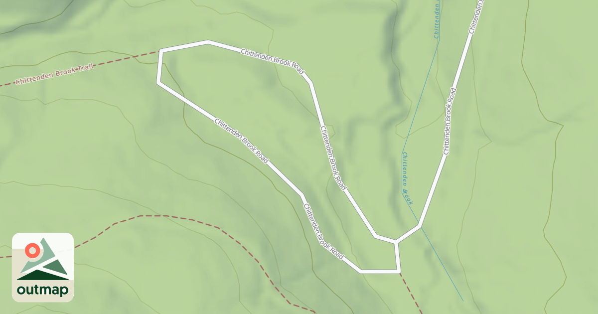 Map of CHITTENDEN BROOK SPUR