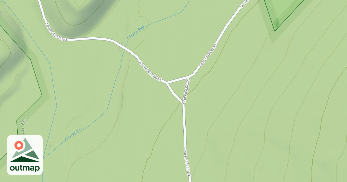 Map of Rothrock State Forest Seven Mountains Snowmobile Trails