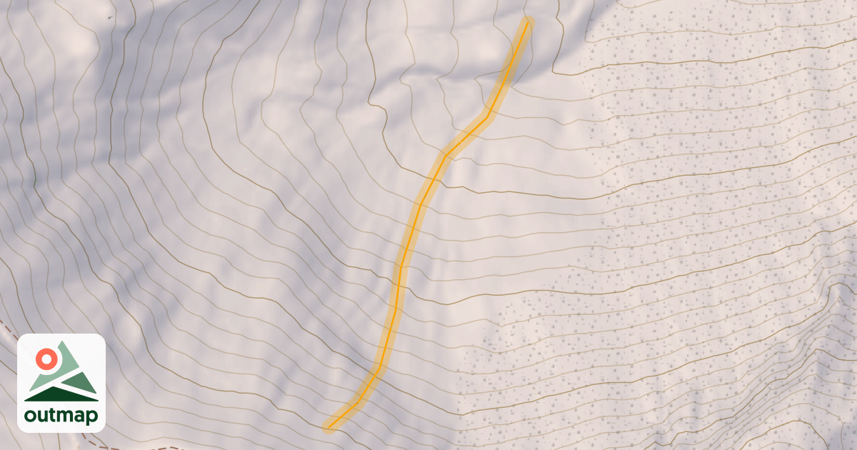 Map of Pouret Hors Piste