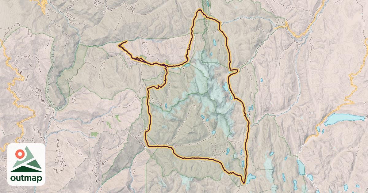 Map of Huayhuash Circuit