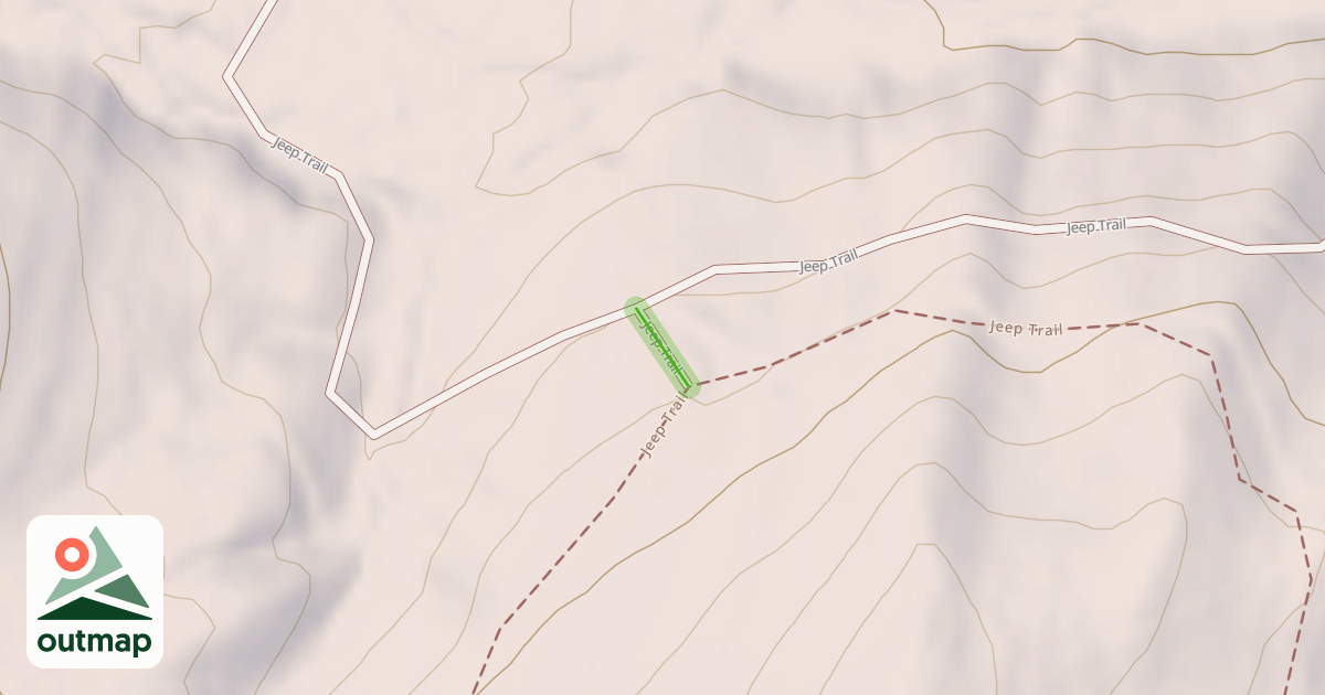 Map of Jeep Trail