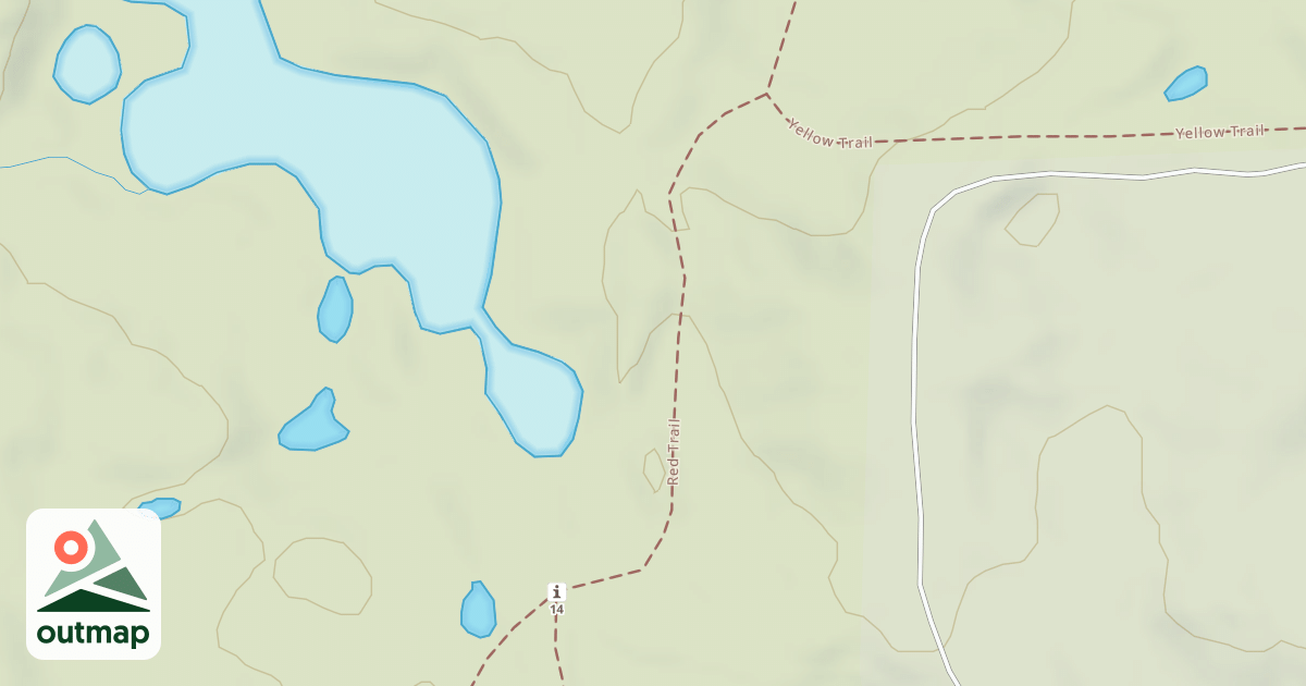Map of Bald Mountain Rec. Area - Red Trail