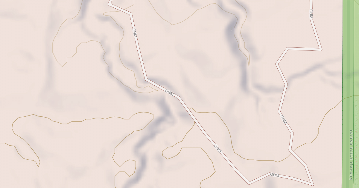 Map preview of Straight Arrows Trail