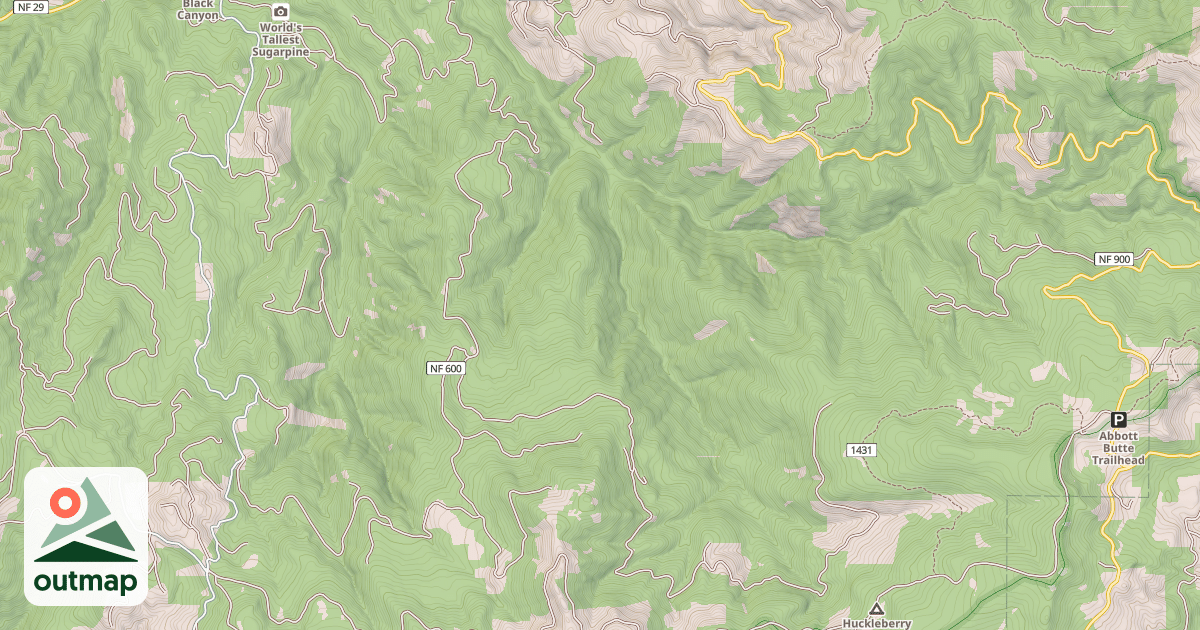 Map of BIG SERVICEBERRY CREEK