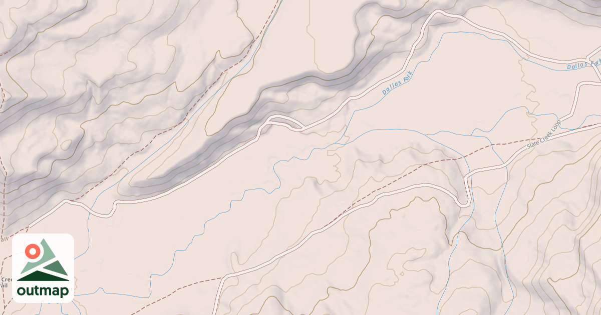 Map of Dallas Fork Snowmobile