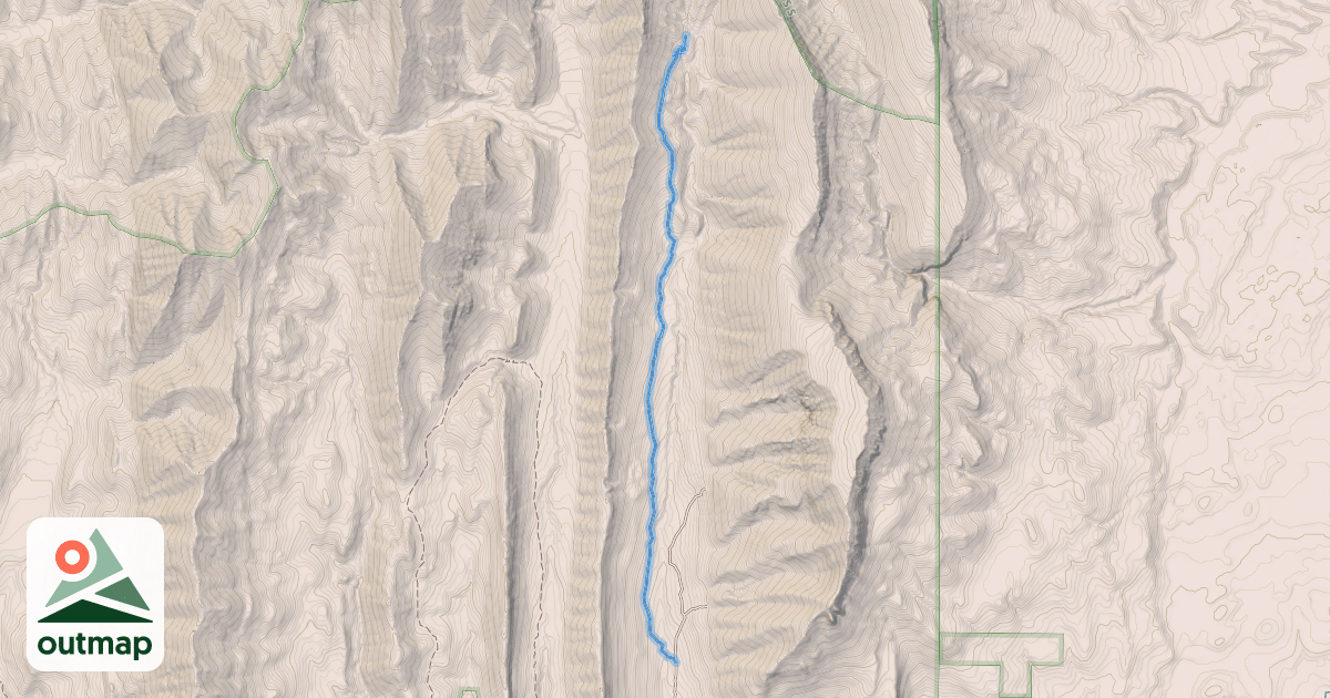 Map of Hannan Gulch West