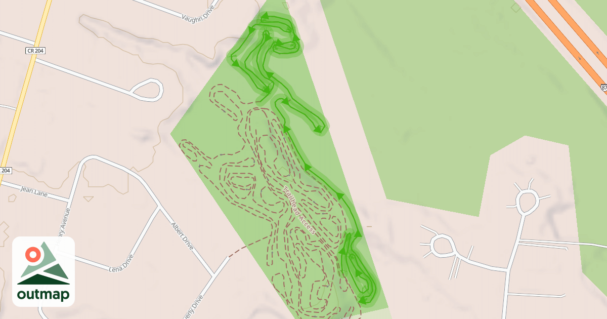 Map of Red Trail