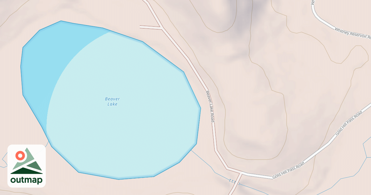 Map of BEAVER LAKE
