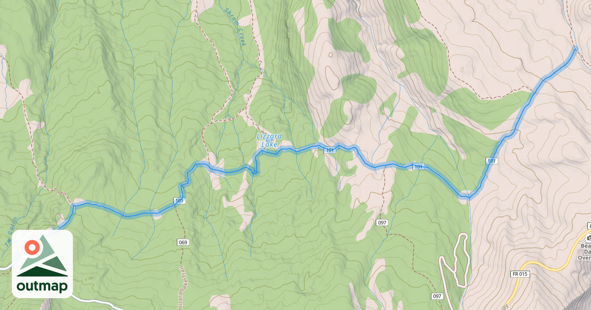 Map of Rock Springs Trail