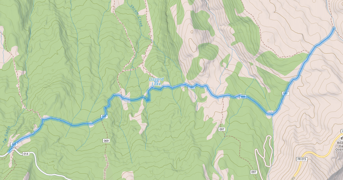 Map preview of Rock Springs Trail