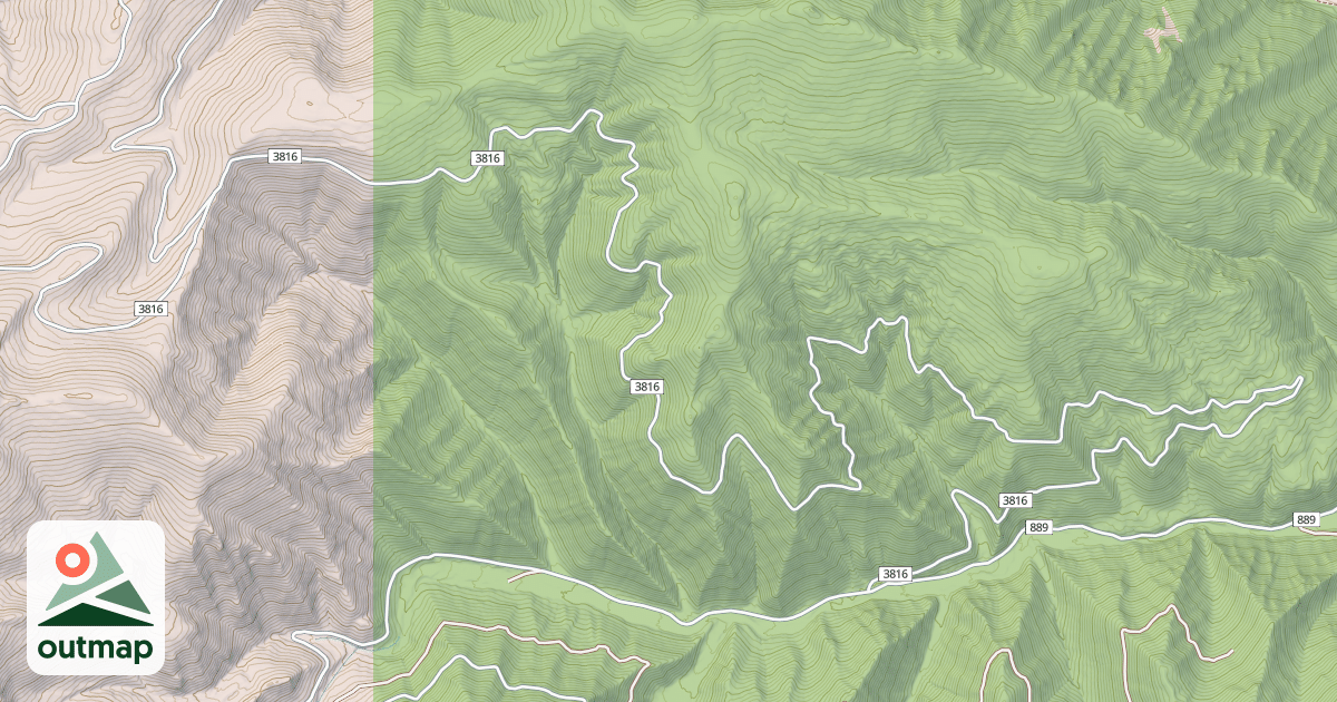 Map of CANYON CREEK