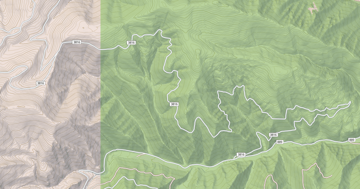 Map preview of CANYON CREEK