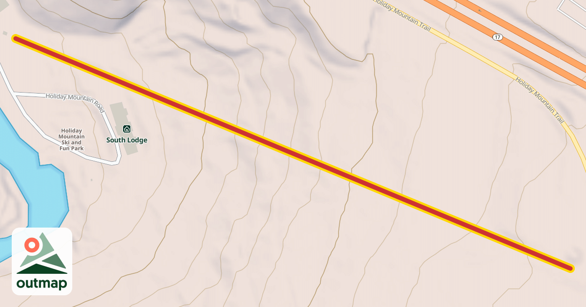 Map of Turkey Trot Quad Chairlift