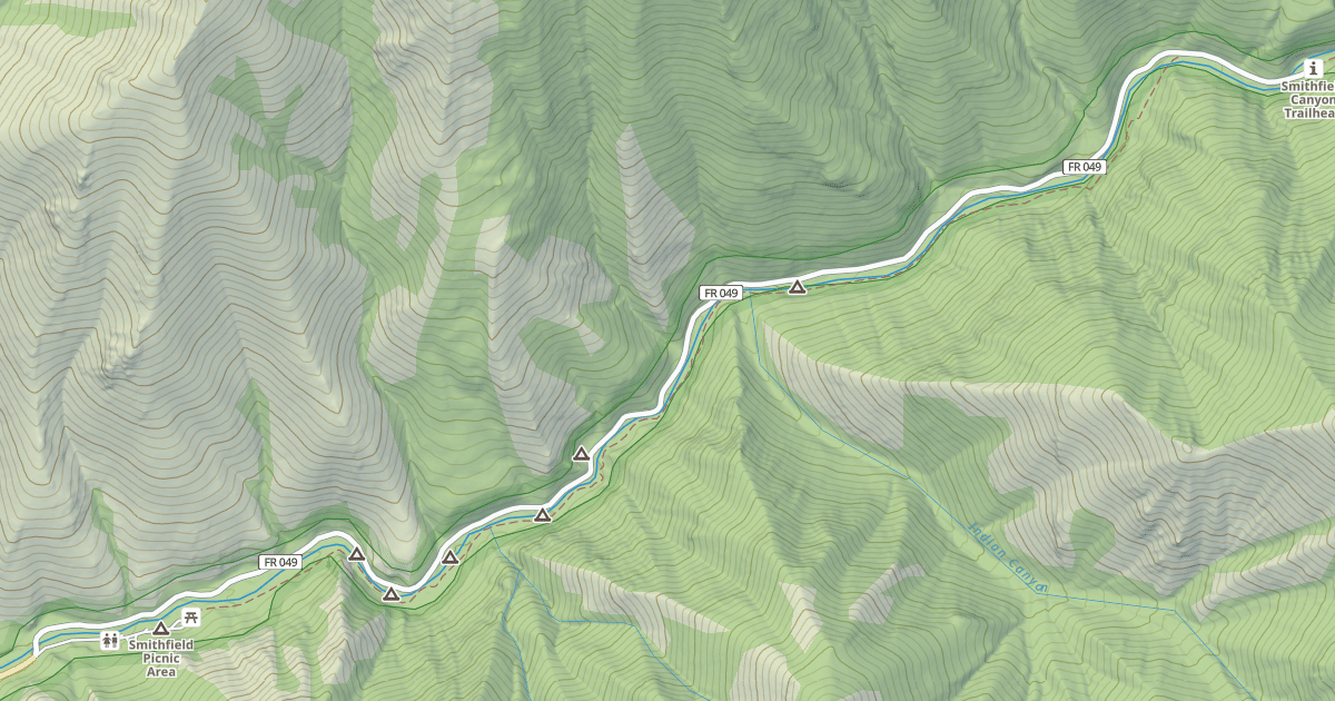Map preview of SMITHFIELD CANYON