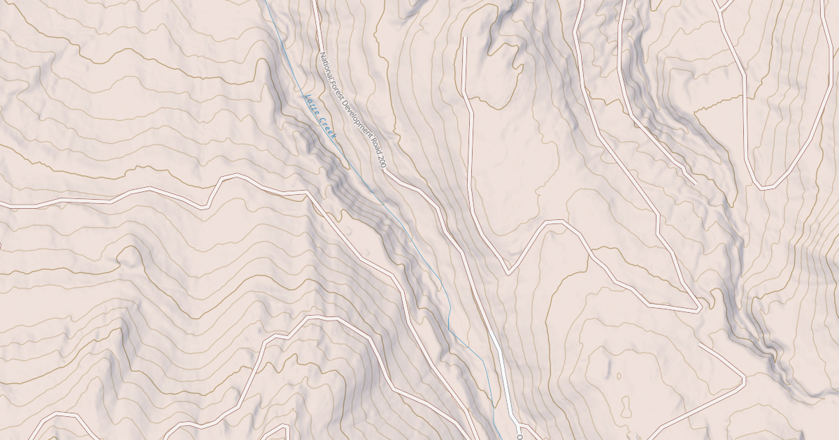 Map preview of LOTZE CREEK RD
