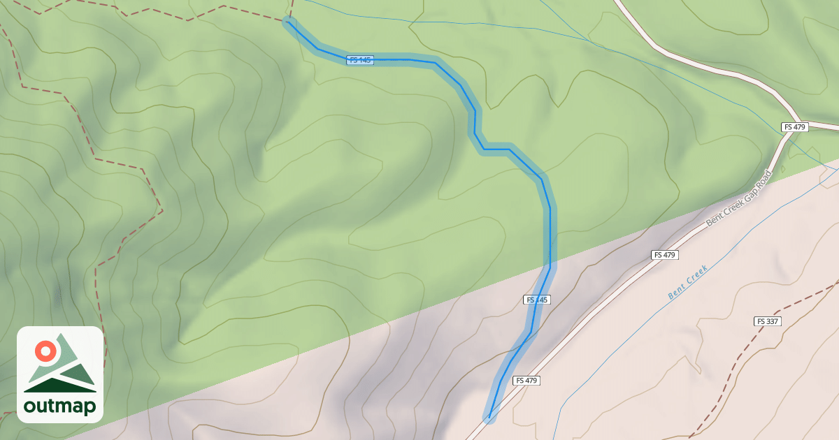 Map of Lower Sidehill Connector