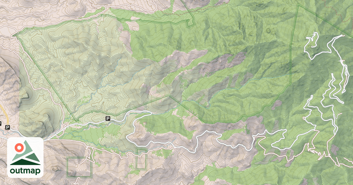 Map of MONTOSA CANYON
