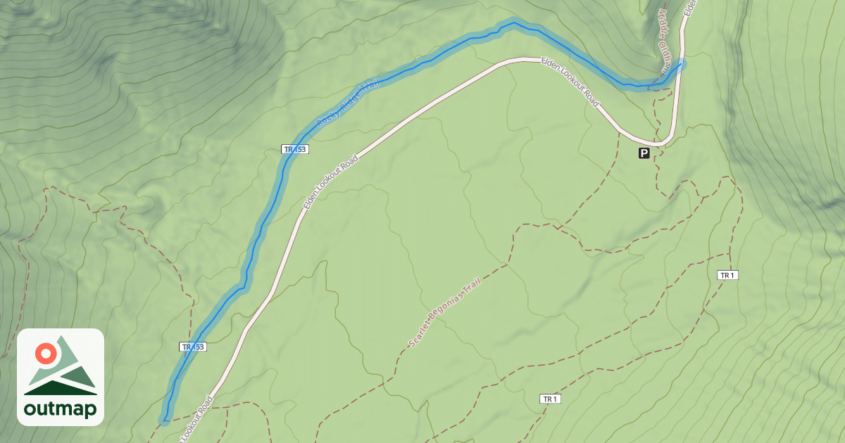 Map of Rocky Ridge Trail