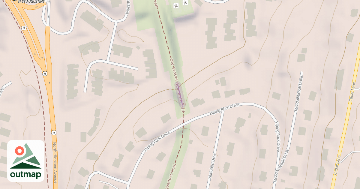 Map of Old Croton Aqueduct Trail