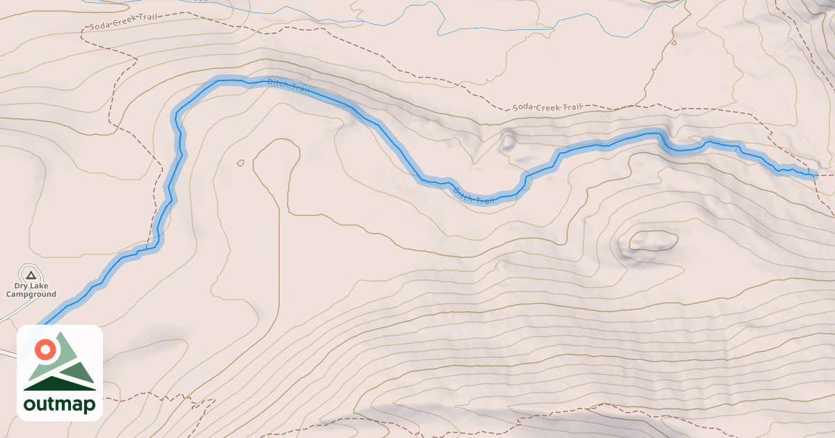 Map of Ditch Trail