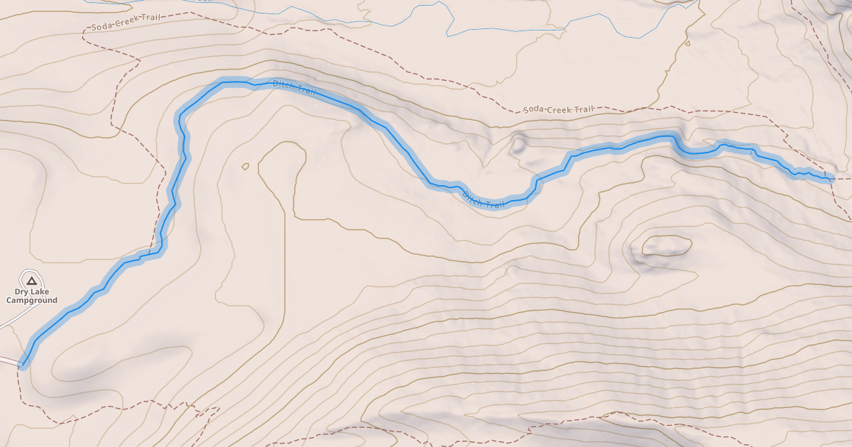 Map preview of Ditch Trail
