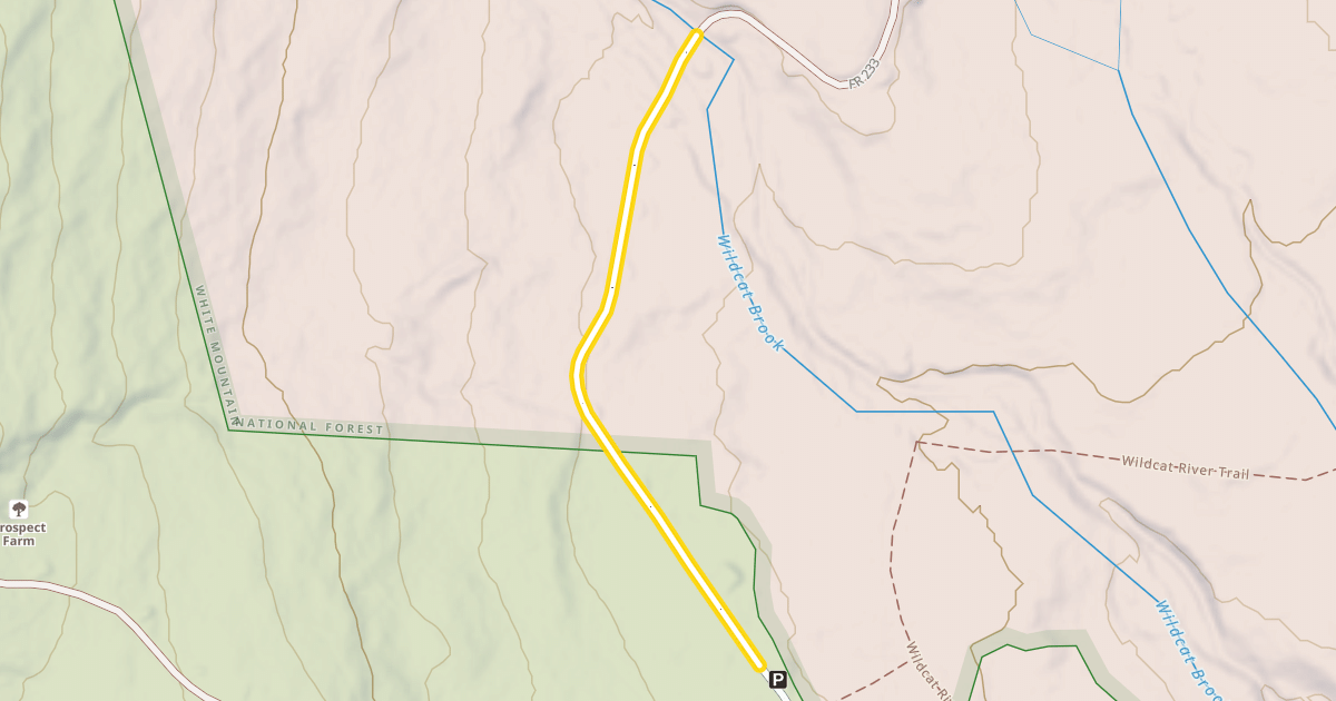 Map preview of FR 233