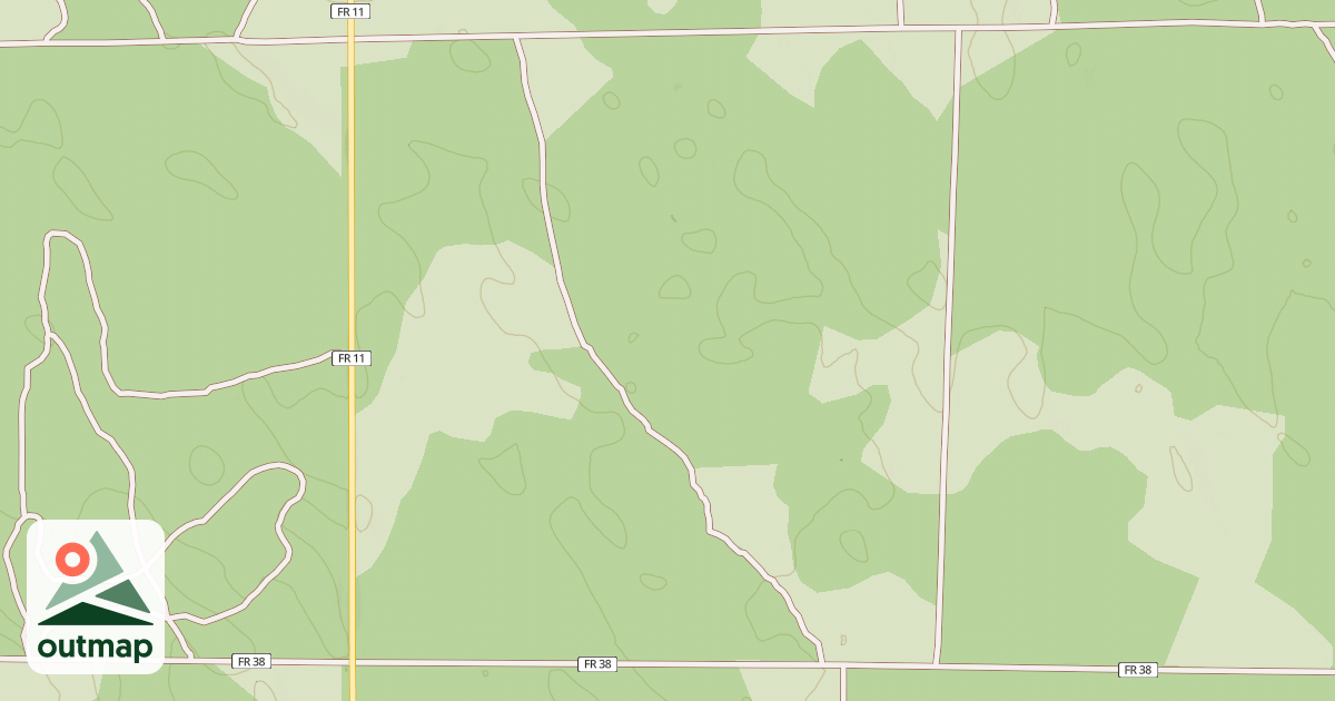 Map of USFS Motor Vehicle Use Map Roads {644CA537-5F1A-4701-9899-10F731264562} in Marion