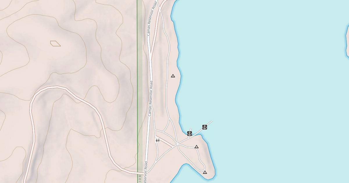 Map preview of LITTLE CAMAS CAMPGROUND