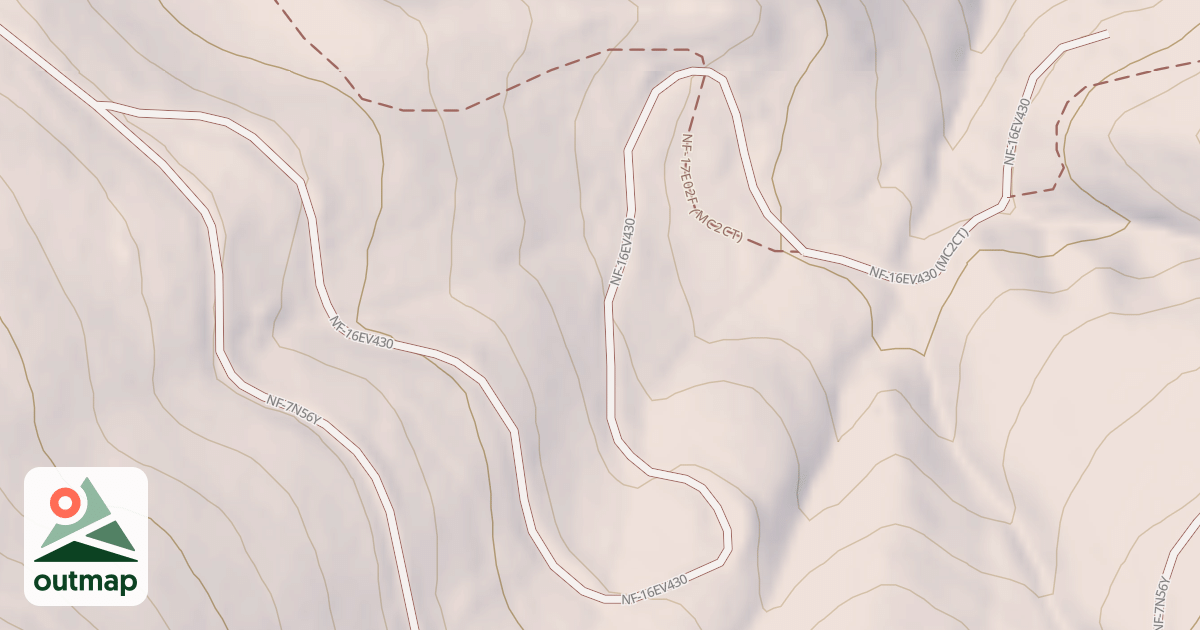 Map of USFS Motor Vehicle Use Map Trails 323316010602
