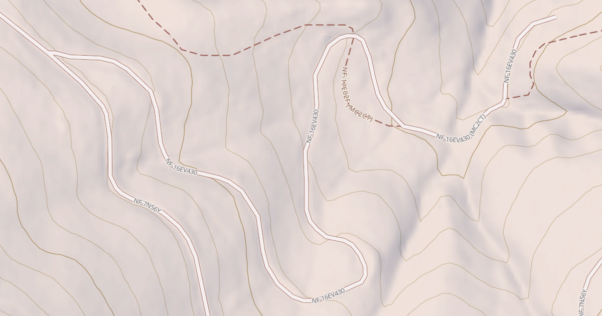 Map preview of USFS Motor Vehicle Use Map Trails 323316010602