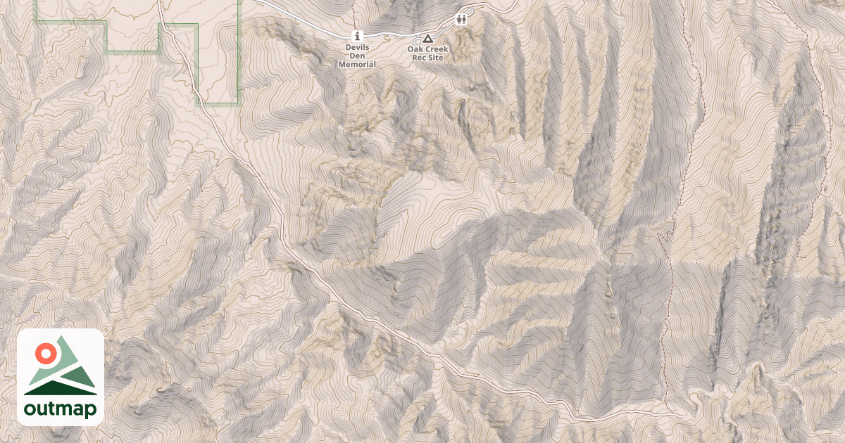 Map of DRY CREEK