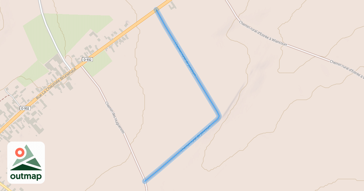 Map of Chemin rural de Joncourt