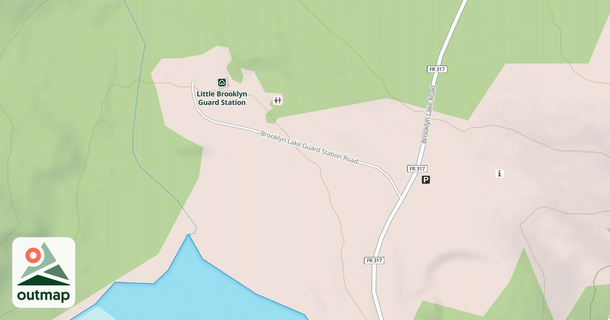 Map of BROOKLYN LAKE G S
