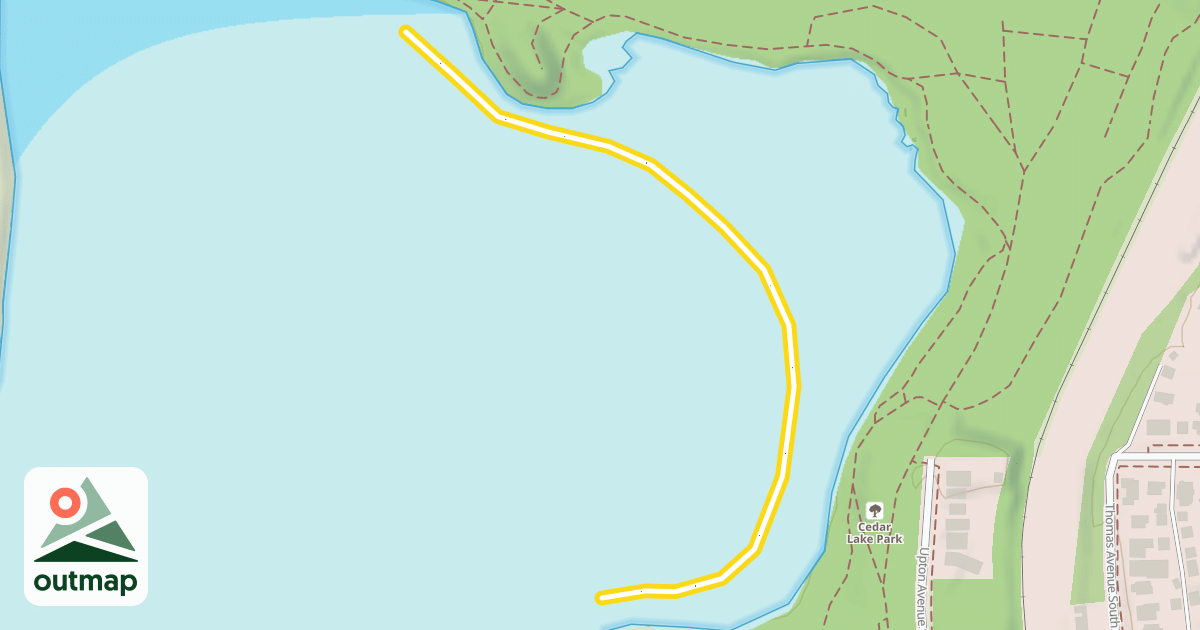 Map of Cedar Lake Trail