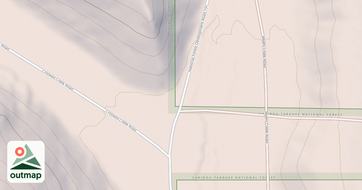 Map of CROOKED CREEK
