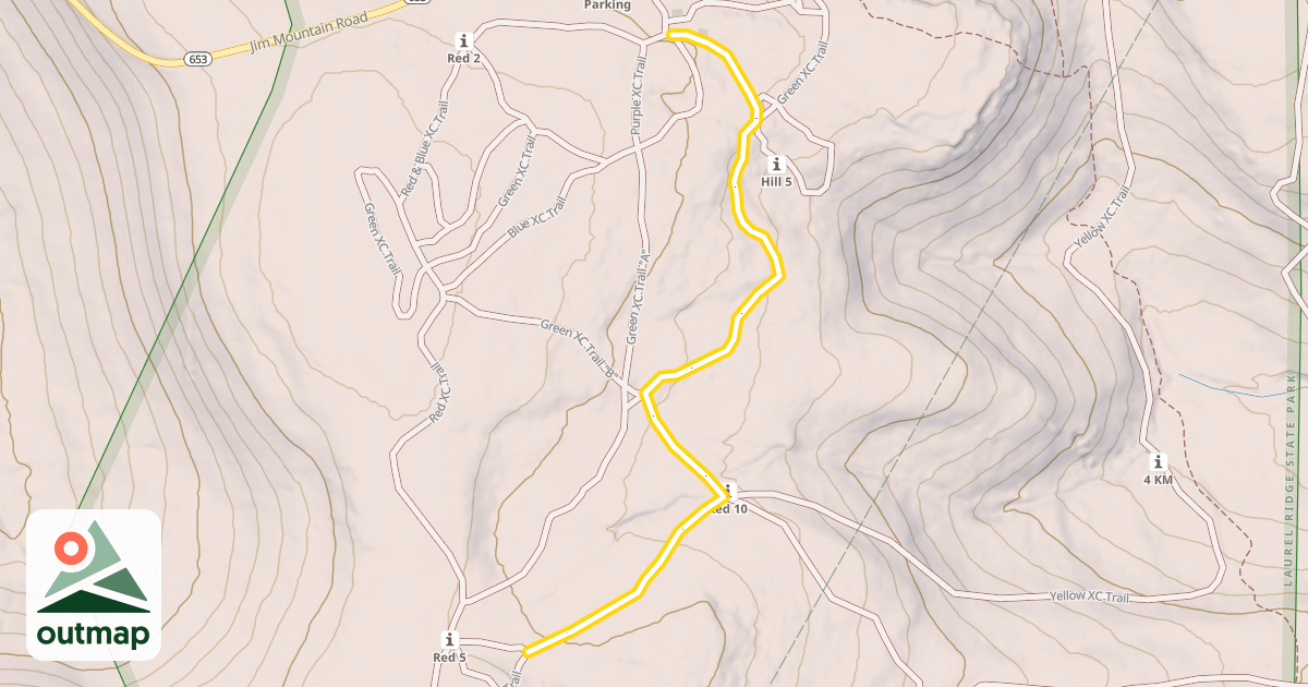 Map of Red XC Trail