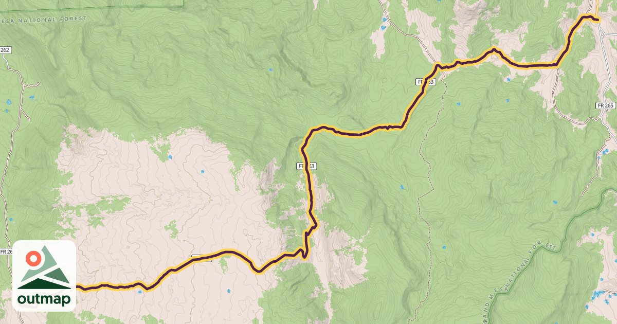 Map of High Trail