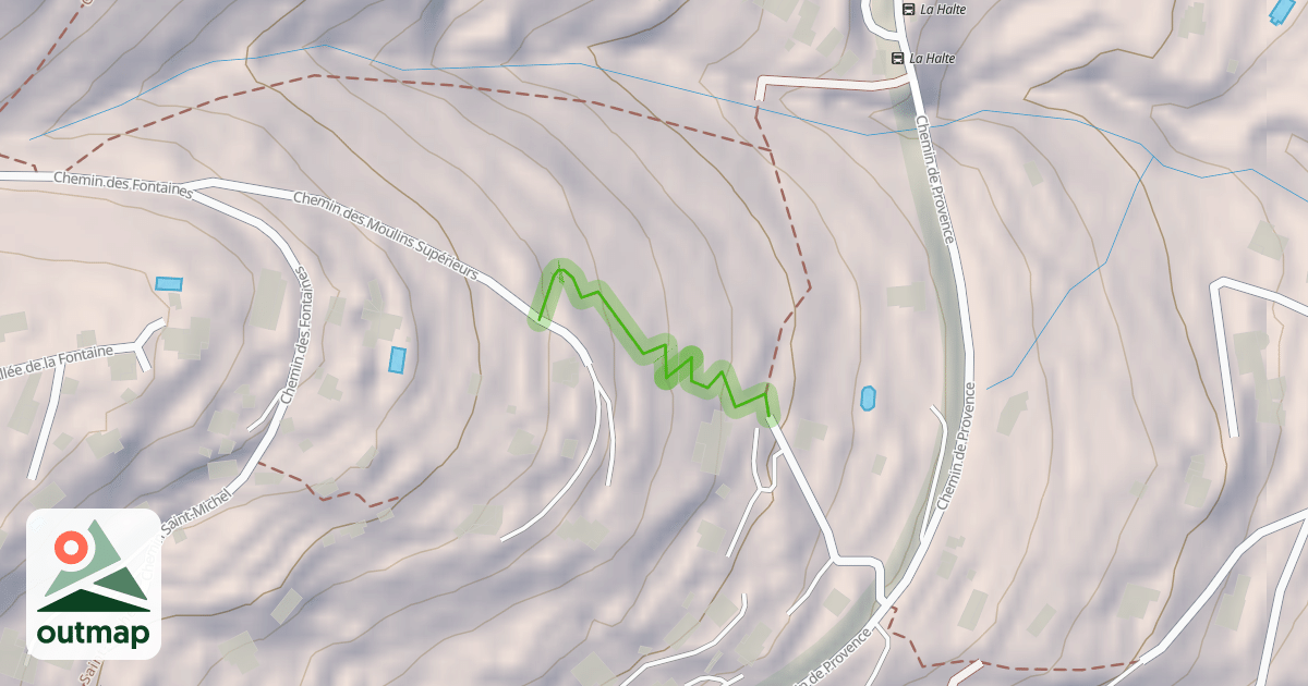 Map of Chemin des Moulins Supérieurs