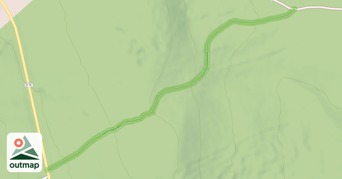 Map of Les Fourches