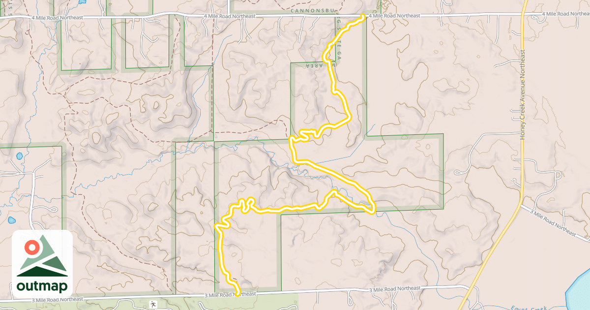 Map of Egypt Valley - Section 3